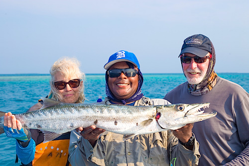 Fishing at Glovers Reef