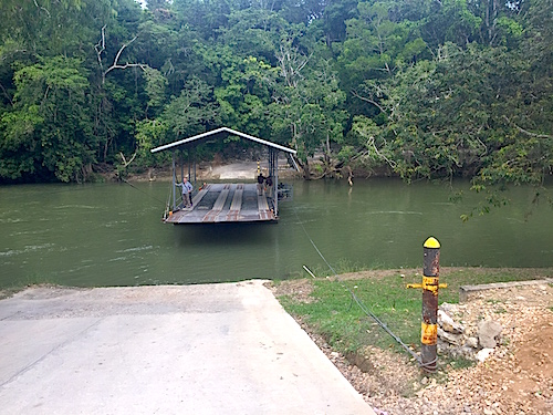 Ferry at Mopan River