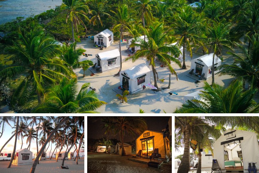 Glamping with style on private islands of Belize