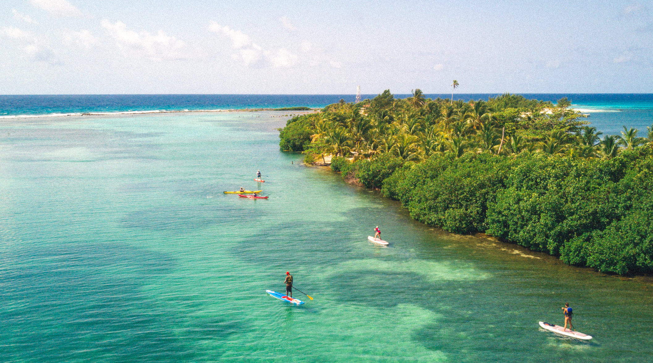 SUP at Glover's Reef