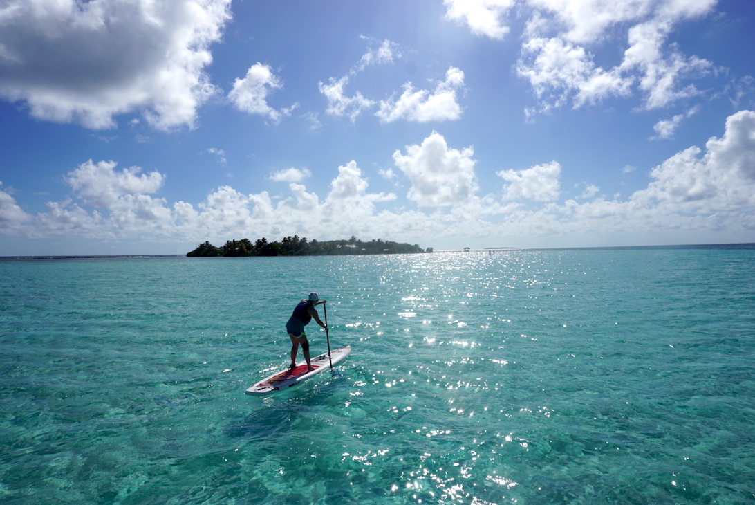 Paddleboard on Glovers Reef Belize