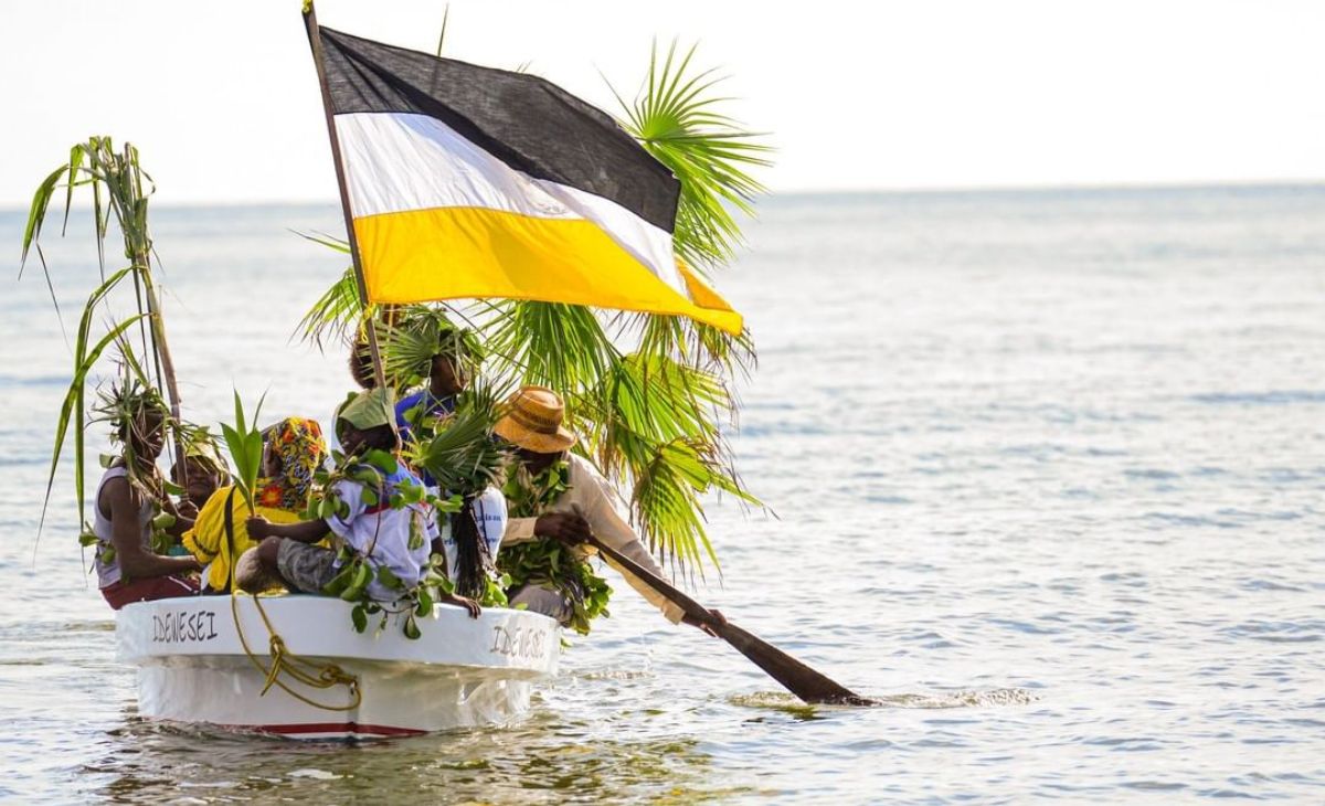 Garifuna settlement Day in Dangriga reenactment Yurumein ceremony