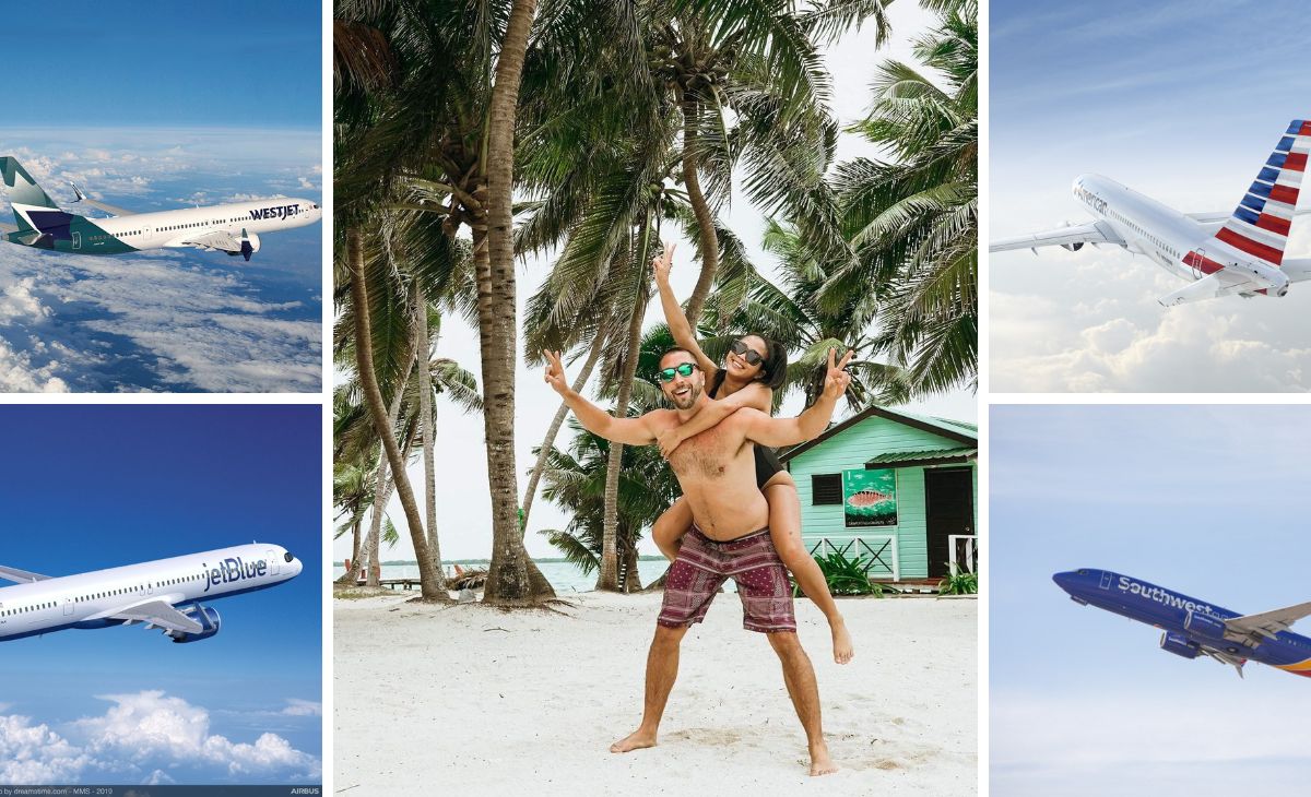 Couple enjoying paradise in Belize