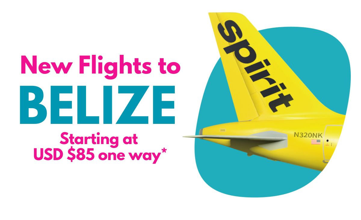Non-stop Belize Flights with Spirit Airlines