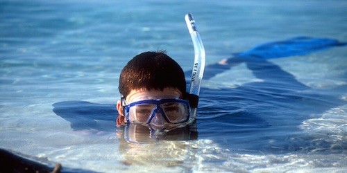 Belize snorkel kids