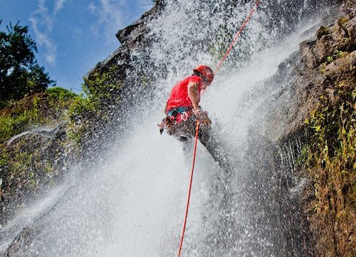 Waterfall Rappelling Bocawina, Belize