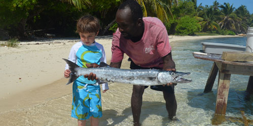 Discovering fish at Lighthouse Reef