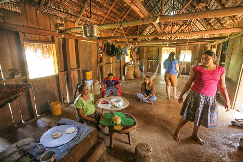 Sleeping quarters in a home at Santa Teresa