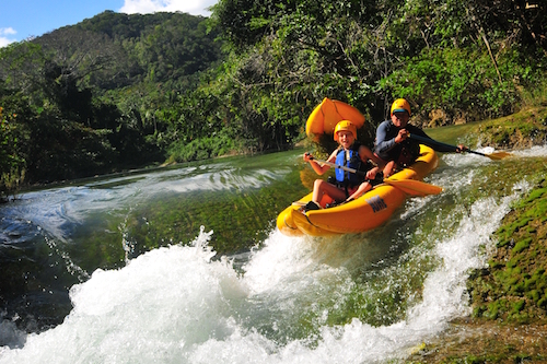 Whitewater kayaking on the Moho River