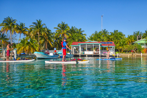 SUP at South Water Caye