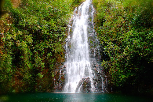Waterfall at Hidden Valley Inn Belize