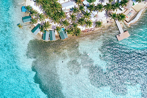 Snorkeling at Tobacco Caye, Belize