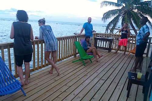 Deck at Tobacco Caye Paradise