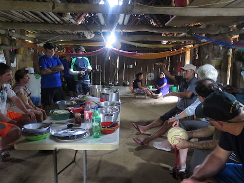 Visiting with Guide Pedro’s family in the village of Santa Teresa.