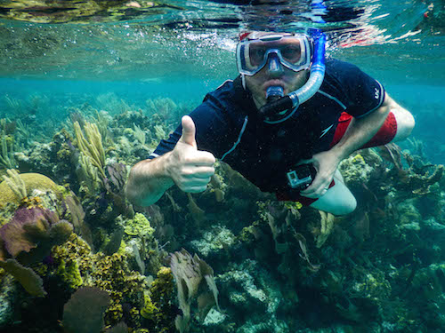 Snorkeling at Half Moon Caye