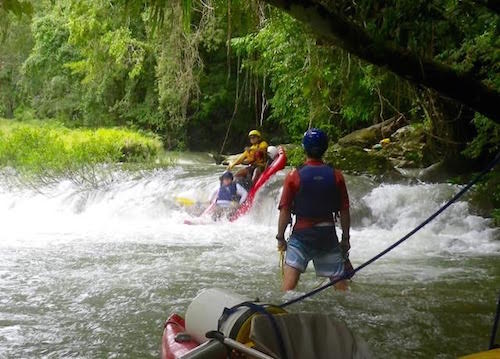 Paddling on the Moho River