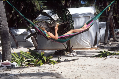 Hammock time at Lighthouse Reef Basecamp