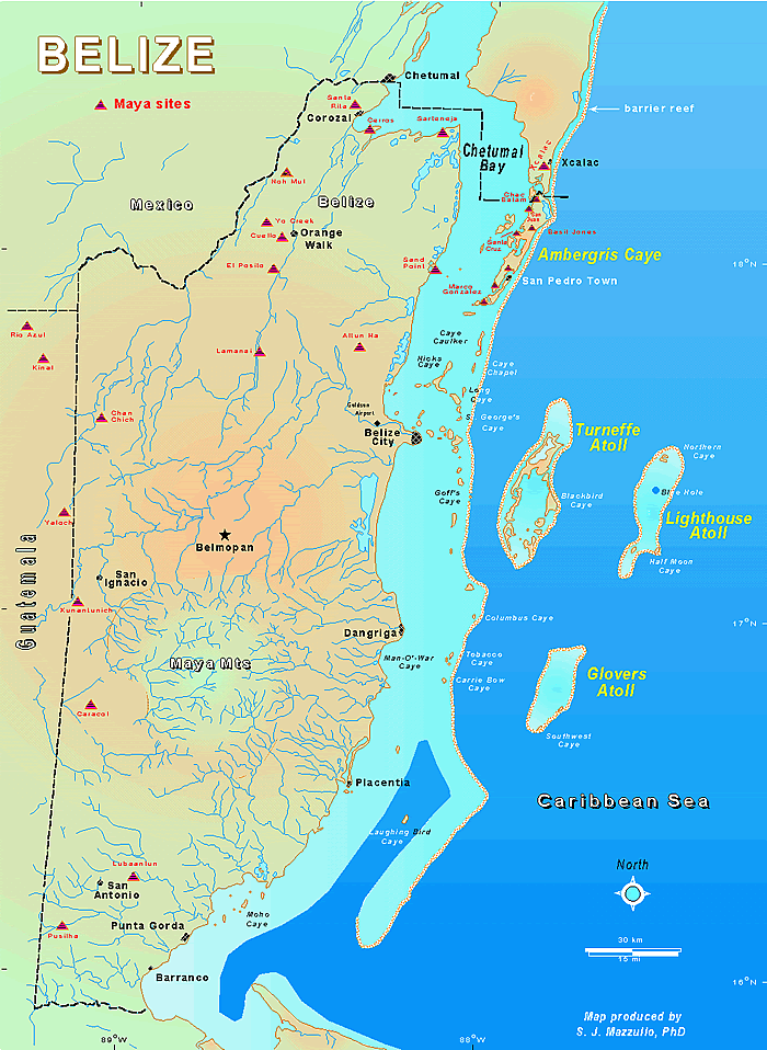 Belize Atoll Map