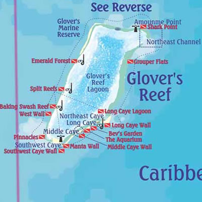 Dive and Snorkel Sites Glovers Reef