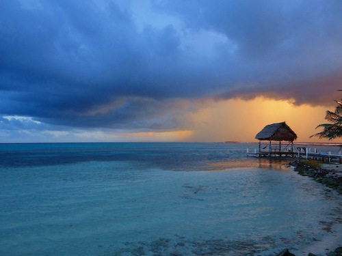 Sunrise over Southwest Caye