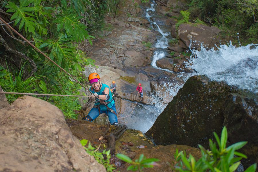 Waterfall Rappelling at Bocawina Rainforest