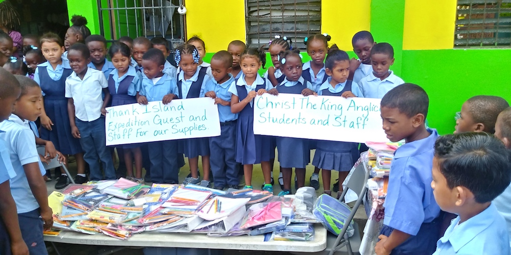 Donating School supplies Belize