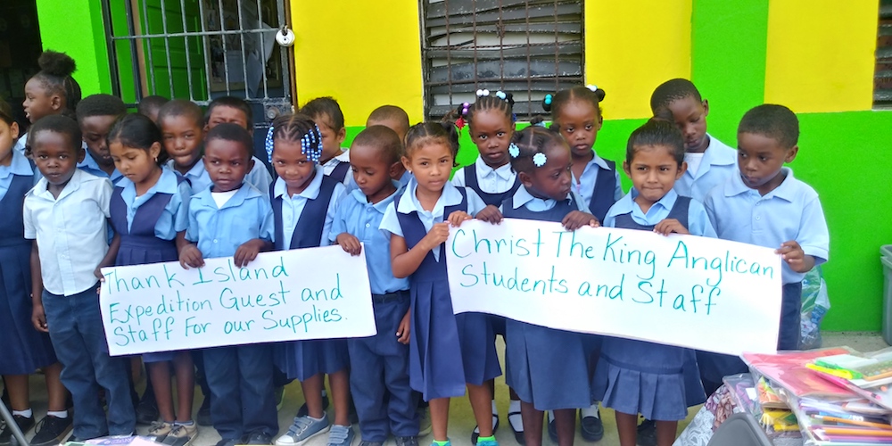 Donating School supplies Belize