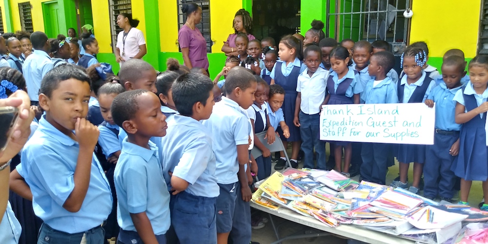 Donating School supplies Belize