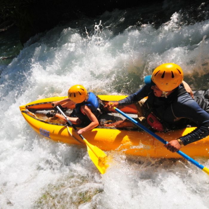 river rafting with children