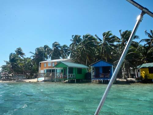 Arriving at Tobacco Caye Paradise Lodge