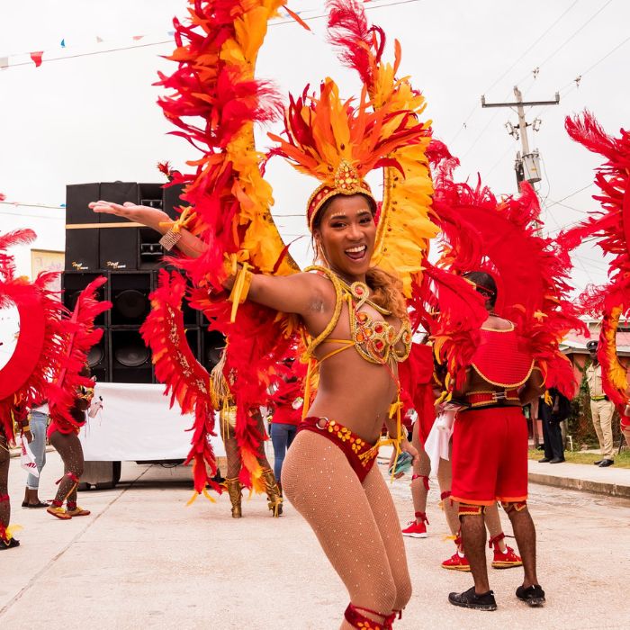 Belize Carnival Mas dancer