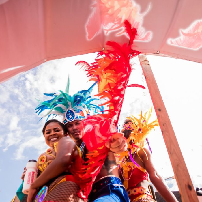 Belize Carnival Mas dancers