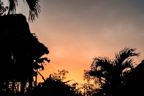 Sunset in San Ignacio