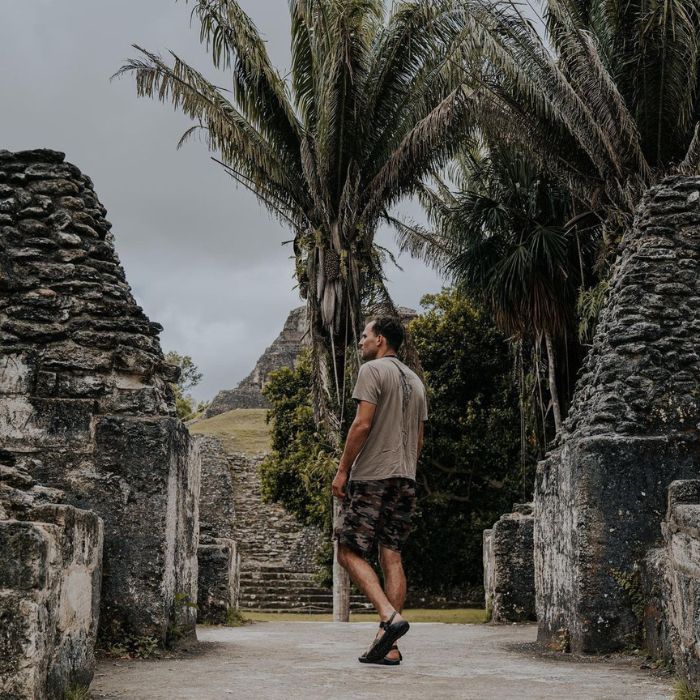 Exploring Mayan Ruins