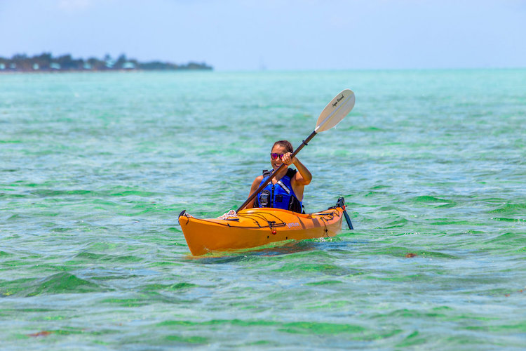 Sea Kayaking on Glover's Reef Atoll, Belize