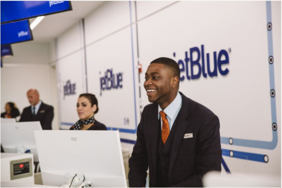 Jet blue staff