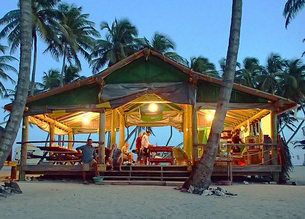 All inclusive dining at Half Moon Caye Basecamp, Lighthouse Reef