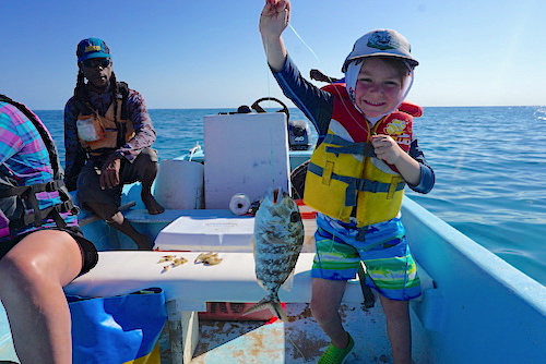 Kids Fishing Belize