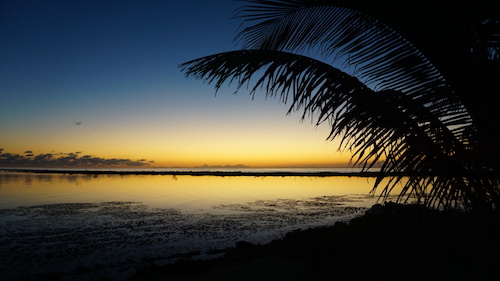 Sunset on Glovers Reef