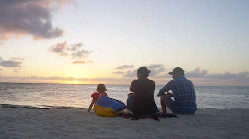 Sunset at Southwest Caye, Glover's Reef