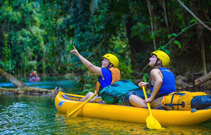 Kayaking the Moho River, Belize