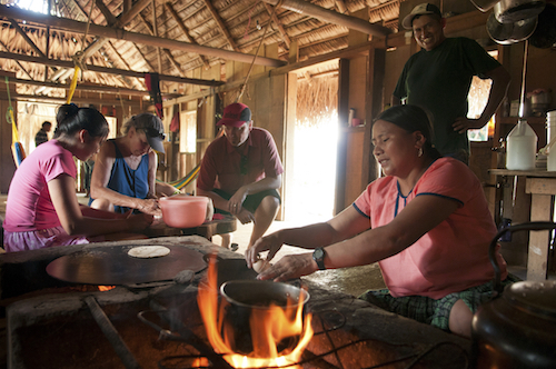 Lunch with Mayan Family