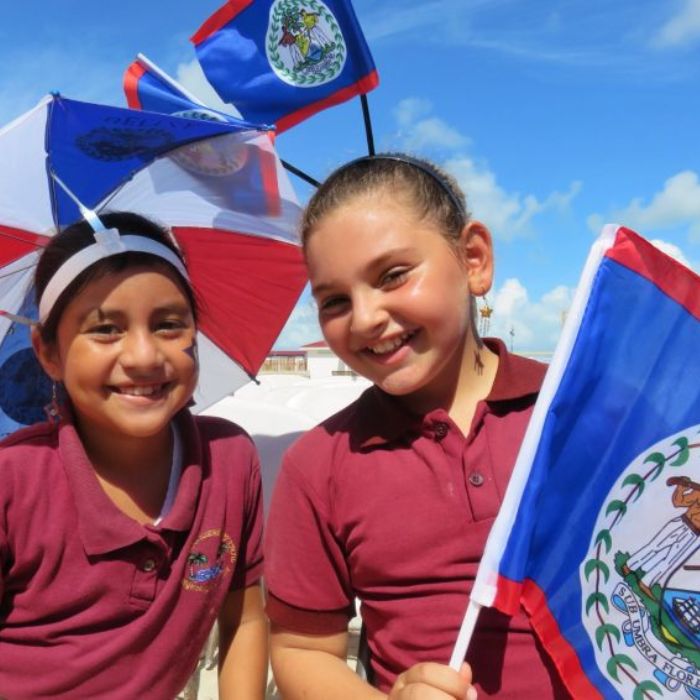 Children's Parade on St George's Caye Day