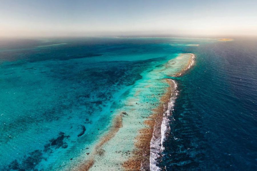 Lighthouse reef aerial