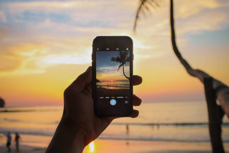 Cellphone photo on the beach