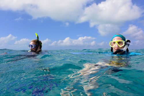 Snorkelling at the Blue Hole