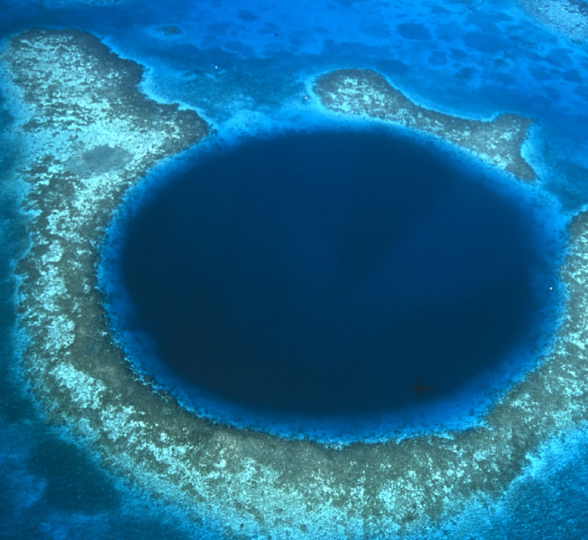Lighthouse Reef's famous Great Blue Hole