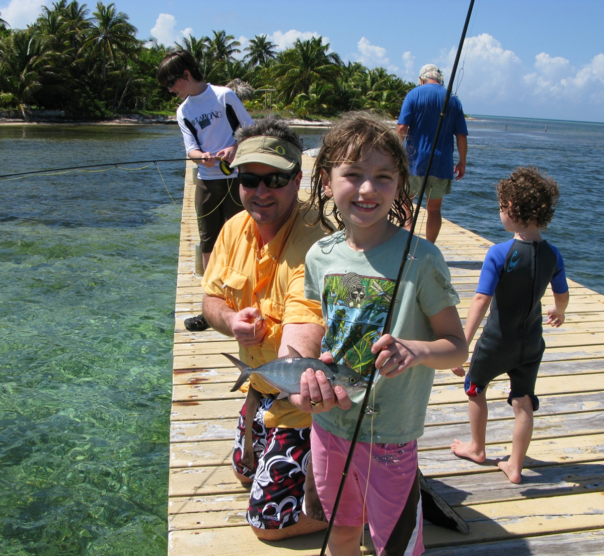 Kids Fishing Belize