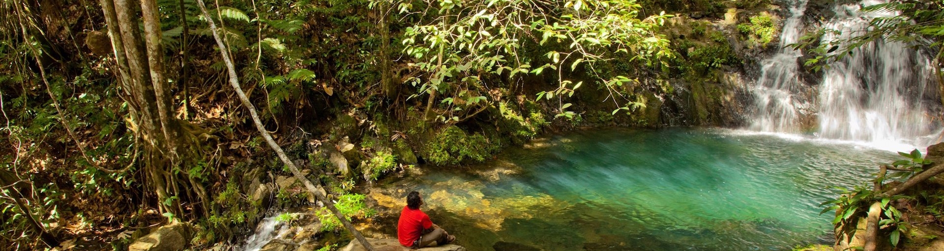 Belize Waterfall in Mayflower Bocawina National Park