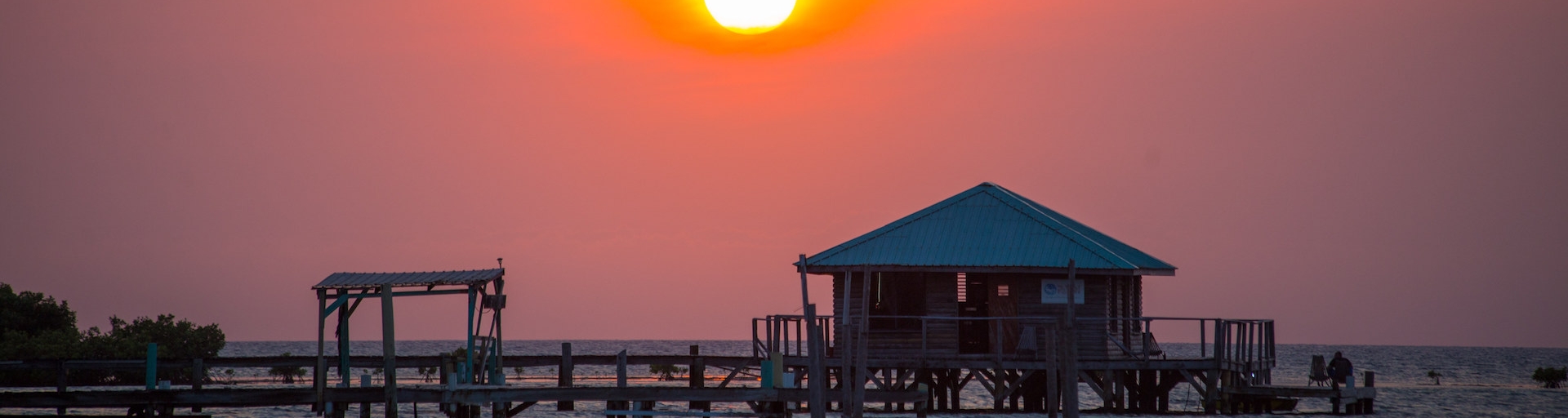 Sunset at Glovers Reef Belize